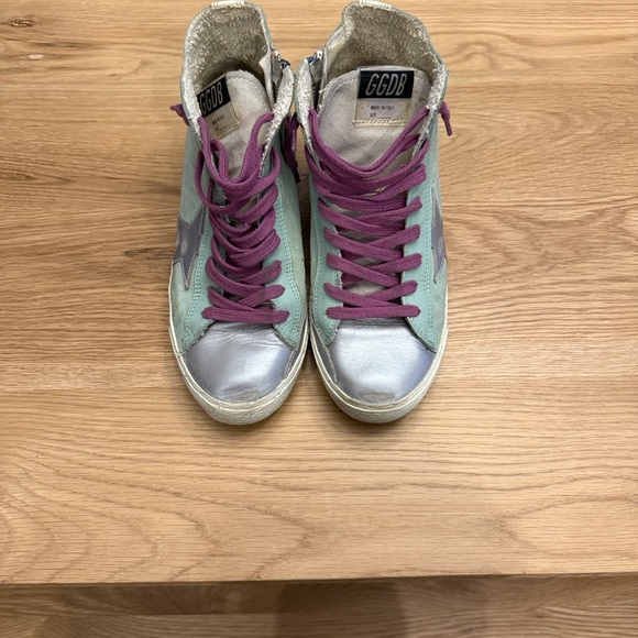 Golden Goose Suede Francy High Top Sneakers - Picture 10 of 11